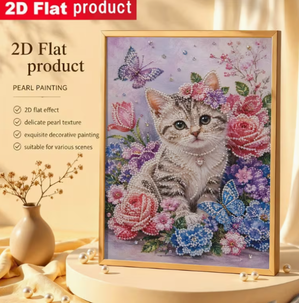 Diamond Painting Perlen Katze